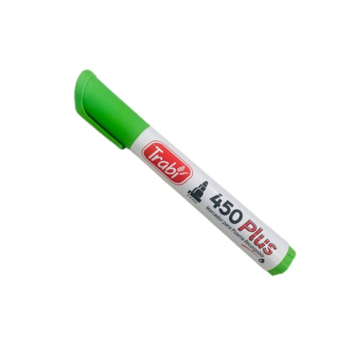 MARCADOR TRABI 450 PARA PIZARRA X 12 VERDE CLARO