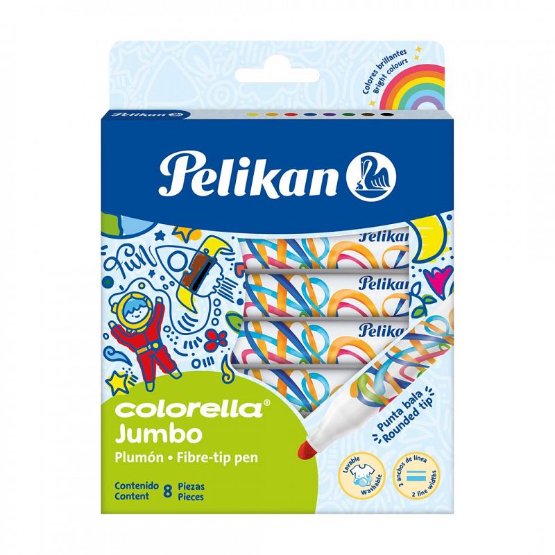 MARCADOR PELIKAN COLORELLA JUMBO X8