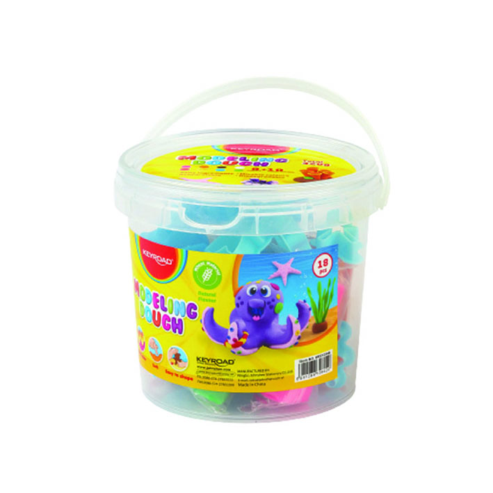 POTE KEYROAD CON MASA PARA MODELAR X 8 COLORES + MOLDES