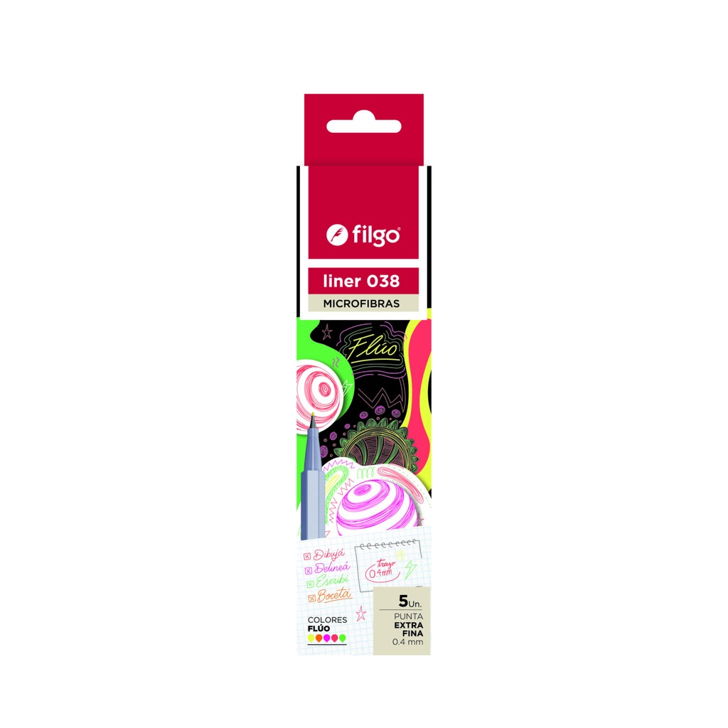 MICROFIBRA FILGO LINER 038 X5 FLUO