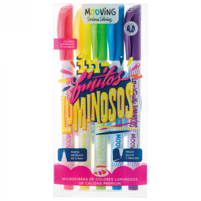 MICROFIBRA MOOVING LUMINOSAS X 5