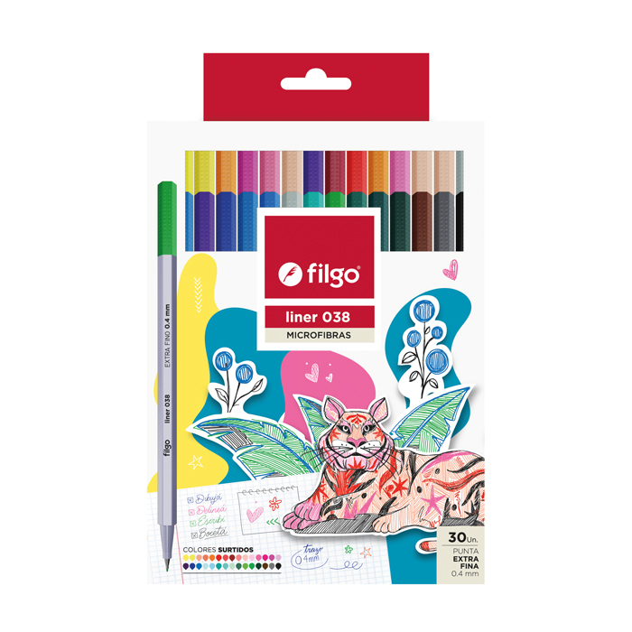 MICROFIBRA FILGO LINER 038 SURTIDO X30