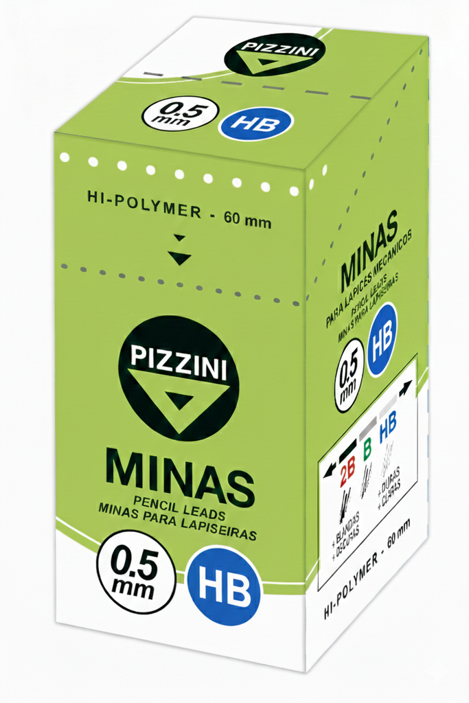MINAS PIZZINI 0.5 HB TUBO X12 S5300HB