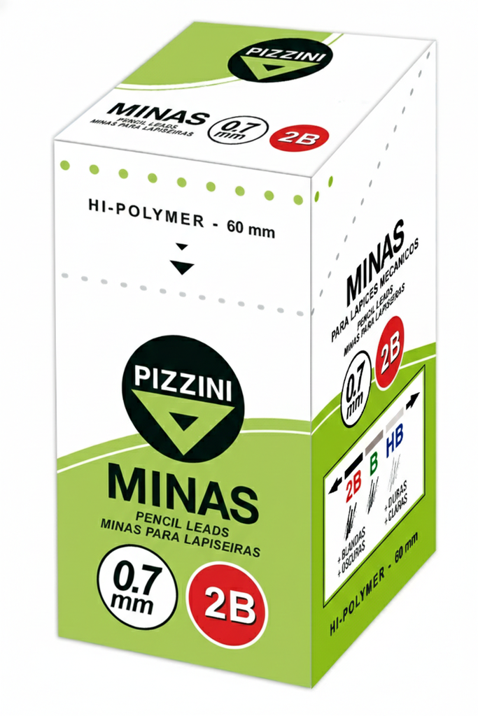 MINAS PIZZINI 0.7 2B TUBO X12 S73002B