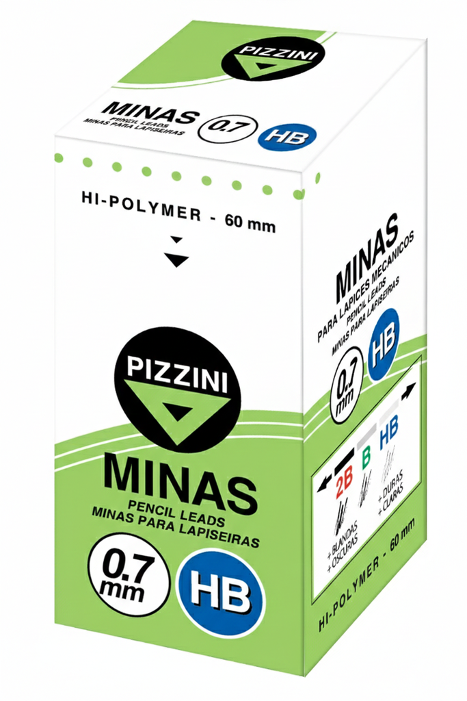 MINAS PIZZINI 0.7 HB TUBO X12 MINAS