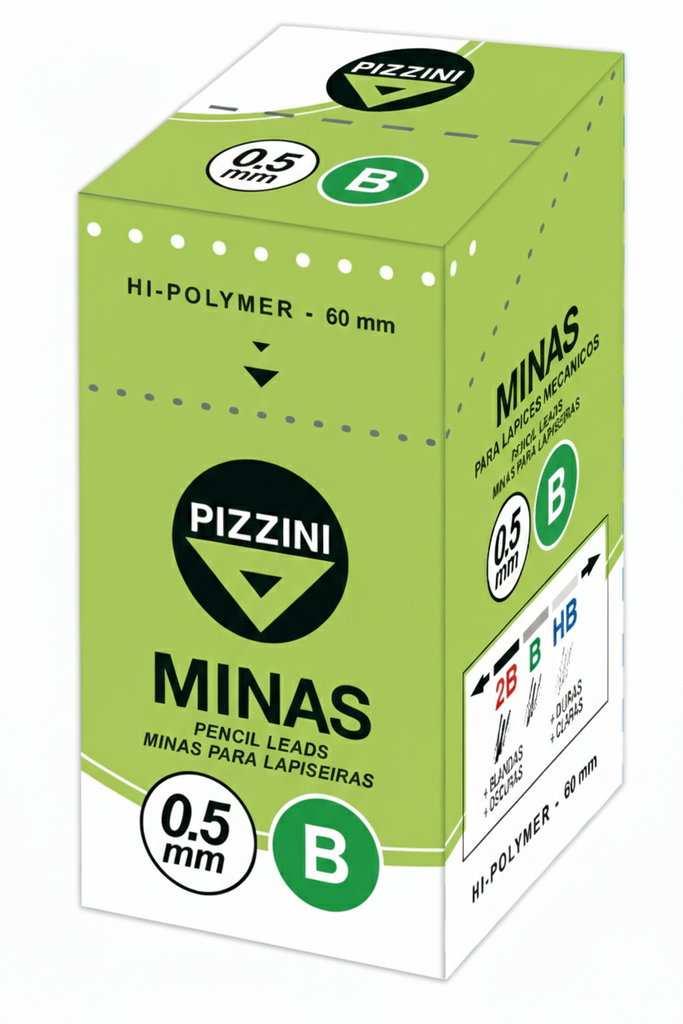 MINAS PIZZINI 0.5 B TUBO X12 MINAS