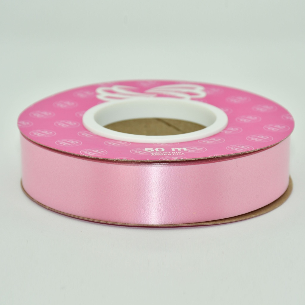 CINTA PARA MOÑO LISA 20MMX50MTS ROSA