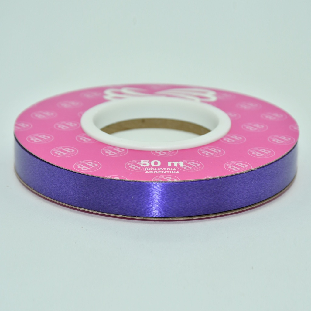 CINTA PARA MOÑO LISA 12MMX50MTS VIOLETA