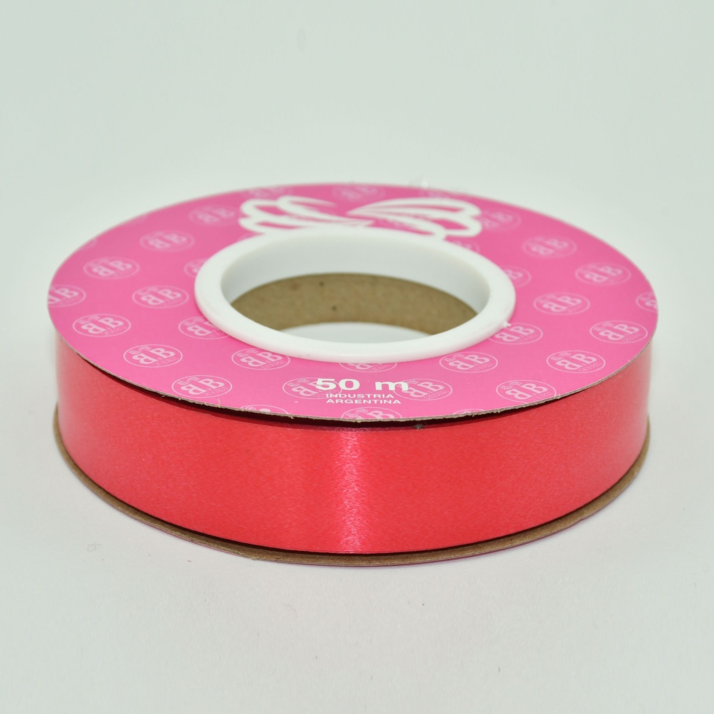 CINTA PARA MOÑO LISA 20MMX50MTS ROJO
