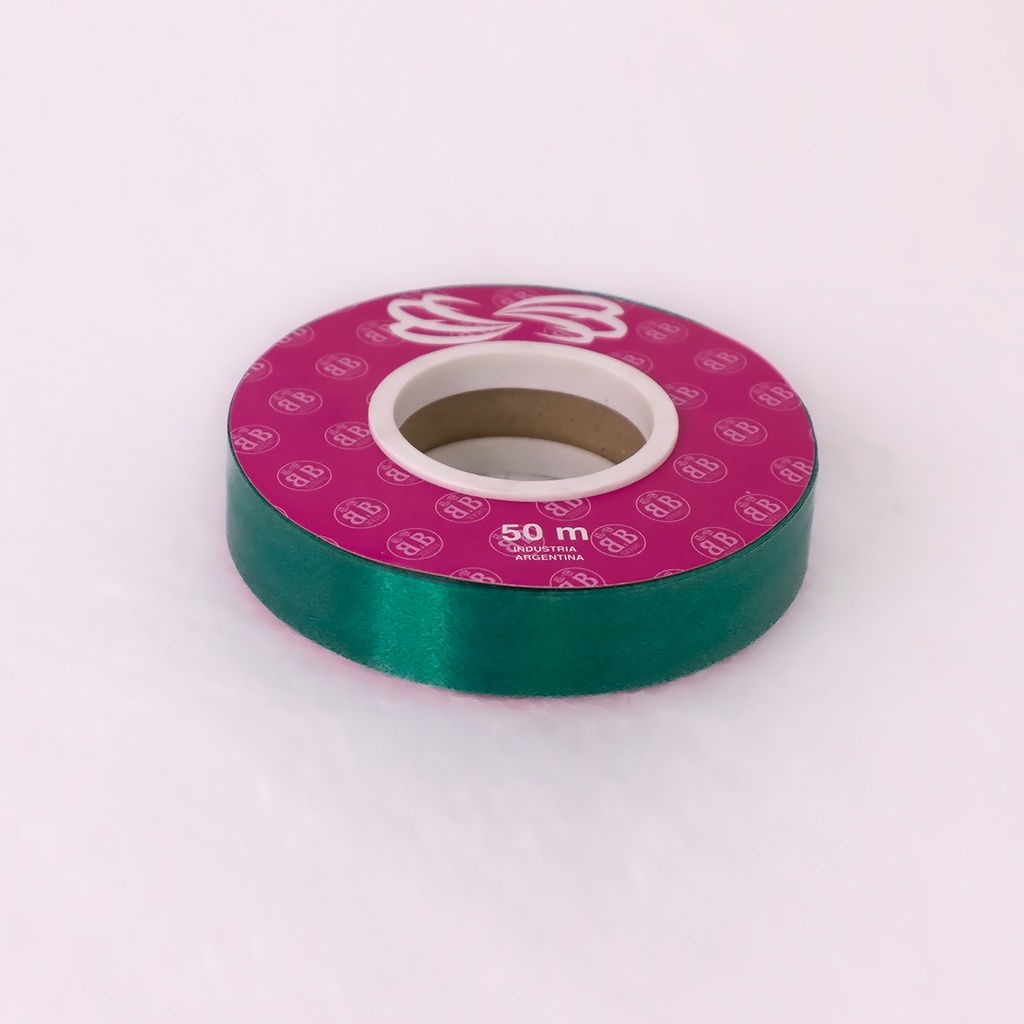 CINTA PARA MOÑO LISA 20MMX50MTS VERDE INGLES