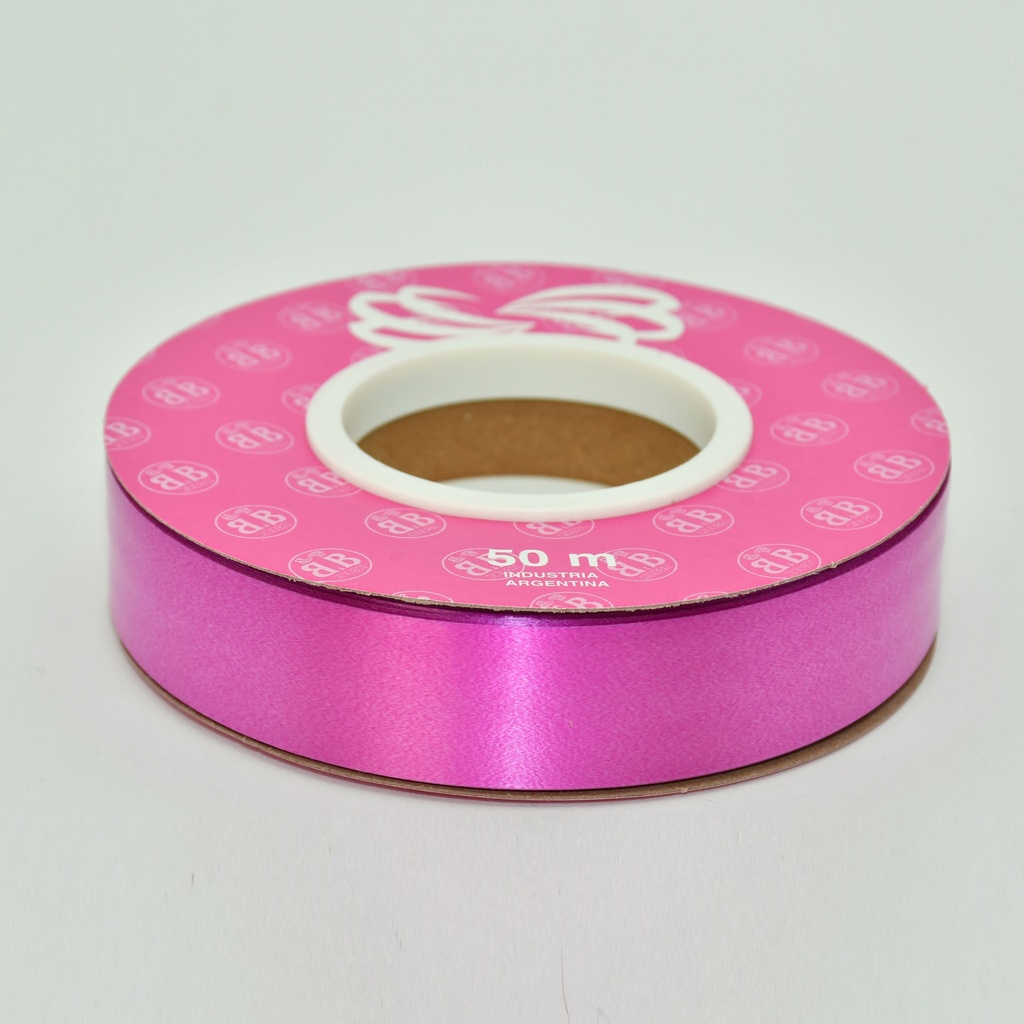 CINTA PARA MOÑO LISA 20MMX50MTS FUCSIA