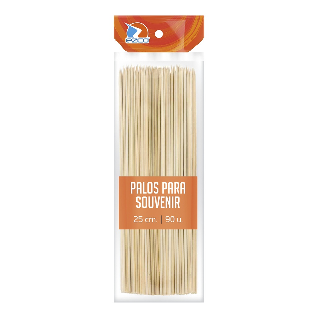 PALITOS DE BROCHETE SOUVENIR 25CM X50