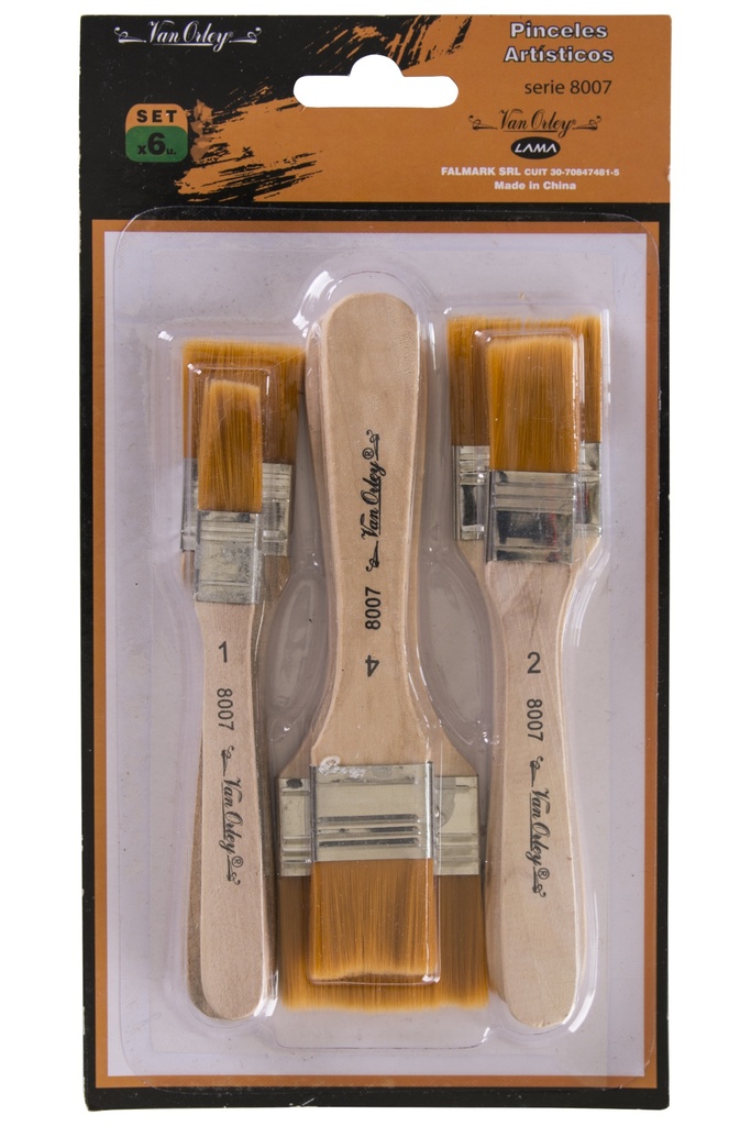 PINCELETA SINTETICA LAMA SET X6