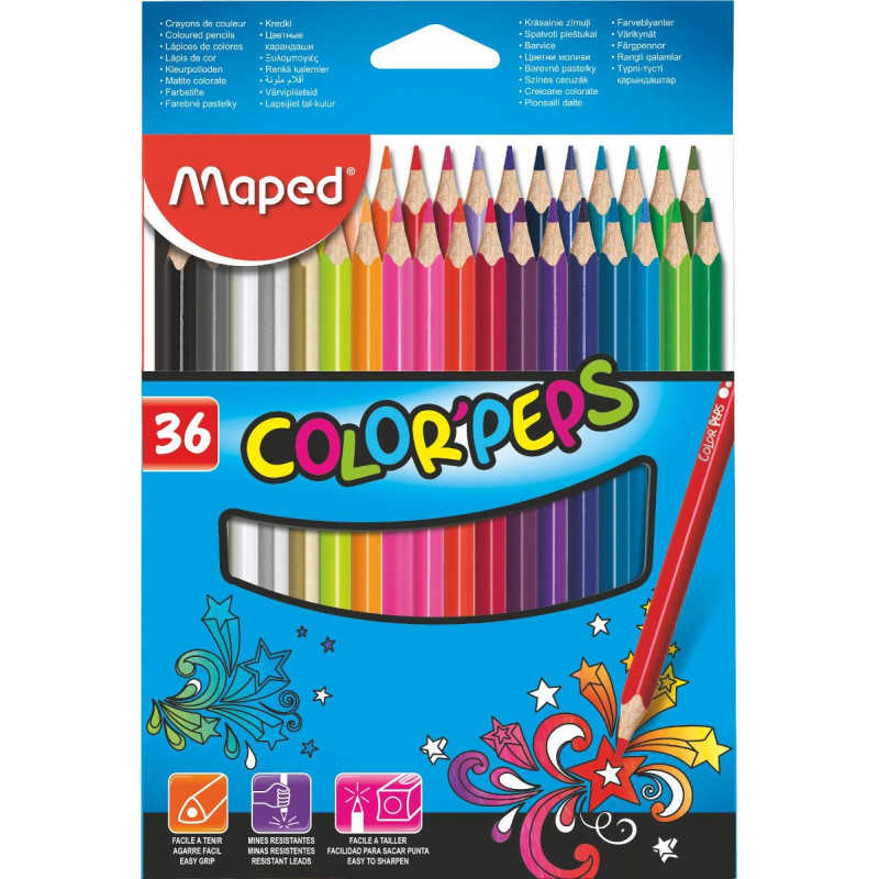 PINTURITAS MAPED COLORPEPS X 36 ESTUCHE
