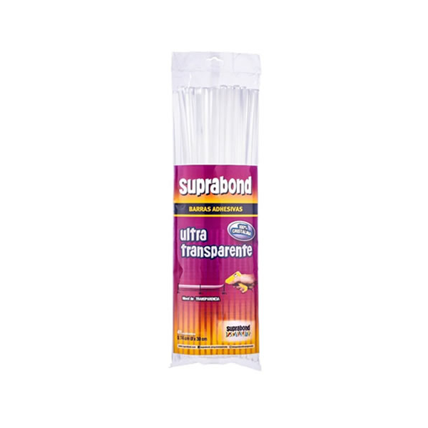 BARRA ADHESIVA SUPRABOND ULTRA TRANSPARENTE X41 UNIDADES 0.74X30CM