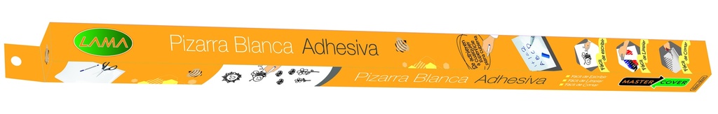 PIZARRA ADHESIVA LAMA 60X90CM BLANCA