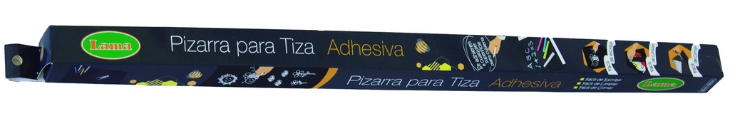 PIZARRA ADHESIVA LAMA PARA TIZA 60X90CM NEGRO