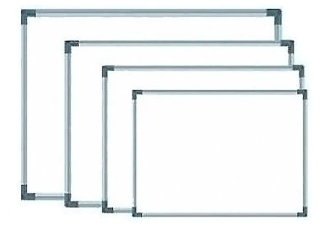 PIZARRA DROP BLANCA 75X100 BORDE METAL