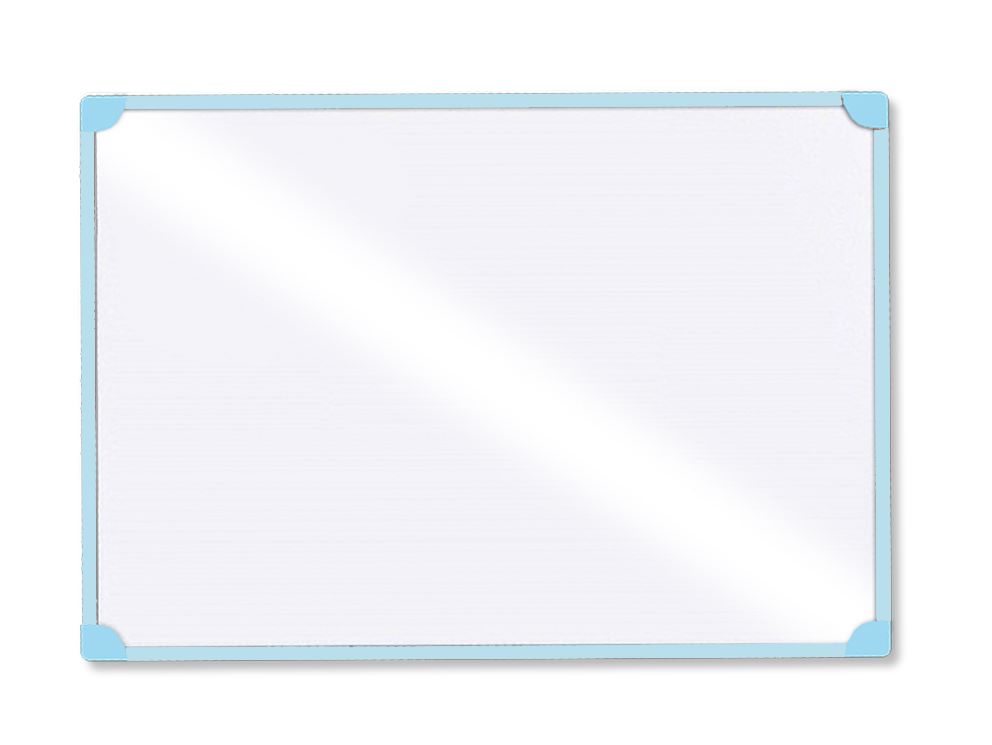 PIZARRA LIGGO 30X40 2 EN 1 CELESTE PASTEL