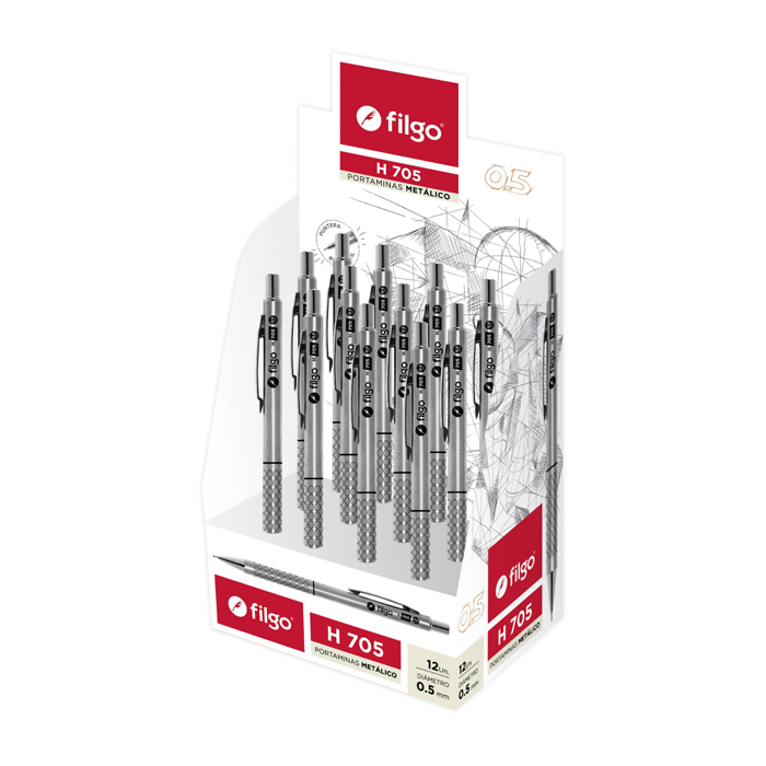 PORTAMINAS FILGO X12 0.5MM H-705