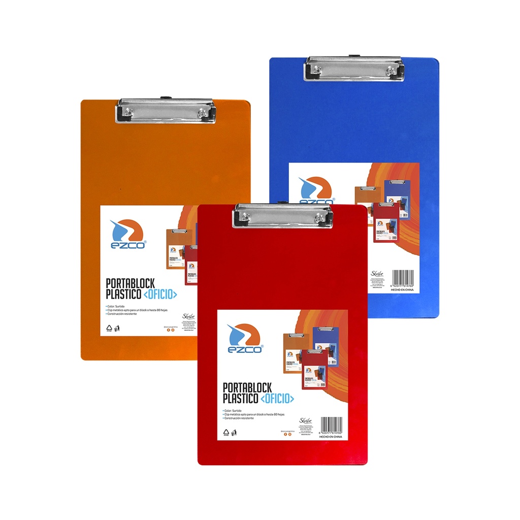 PORTA BLOCK EZCO OF TRASLUCIDO COLORES