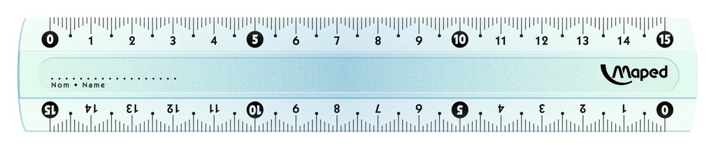 REGLA MAPED 15CM.CRISTAL START X20