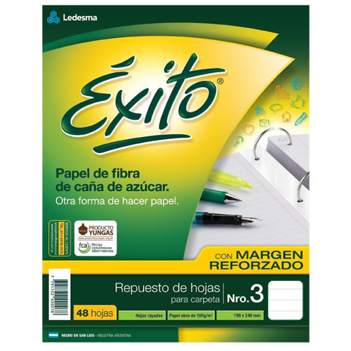 REPUESTO EXITO CON MARGEN X48H RAYADO