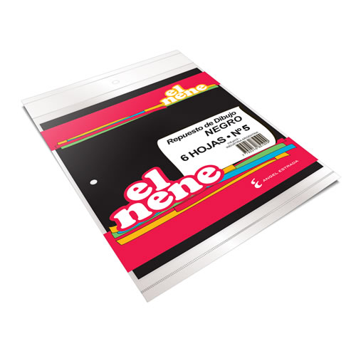 REPUESTO EL NENE Nº5 X 6 HOJAS NEGRO