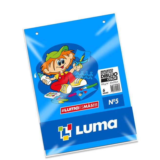 REPUESTO LUMA N°5 X 6 HOJAS COLOR
