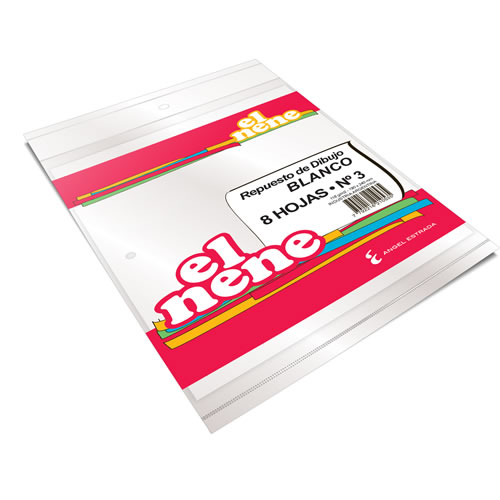 REPUESTO EL NENE Nº3 X 8 HOJAS BLANCO