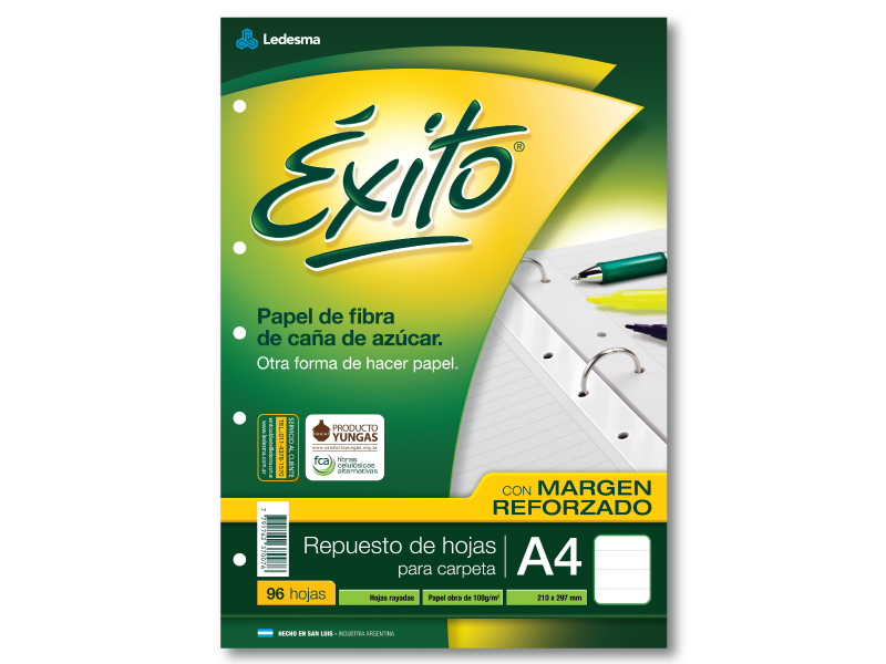 REPUESTO EXITO A4 CON MARGEN X96H RAYADO