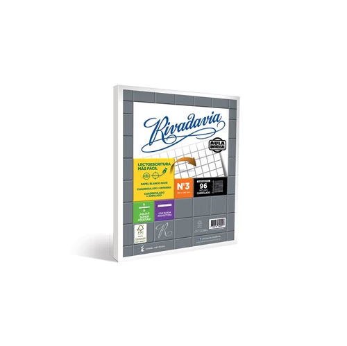REPUESTO RIVADAVIA Nº3 AULA 96 HOJAS CUADRICULADO