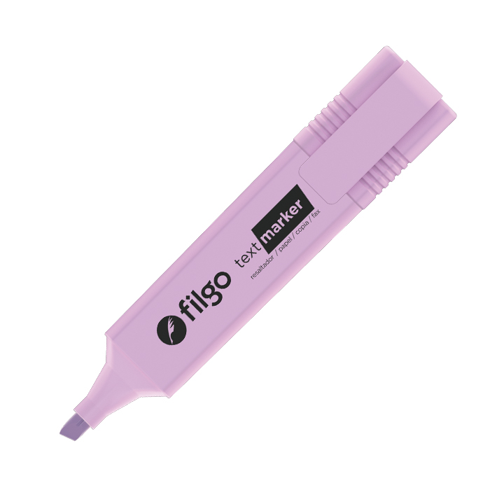 RESALTADOR FILGO CHATO X12 PASTEL VIOLETA
