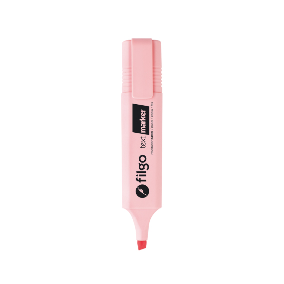 RESALTADOR FILGO CHATO X12 PASTEL ROSA