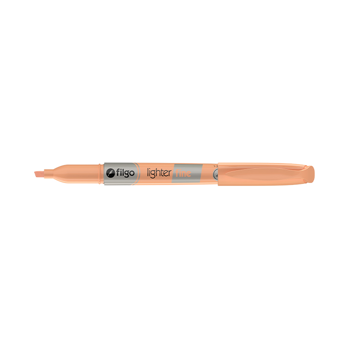 RESALTADOR FILGO FINO X12 PASTEL NARANJA