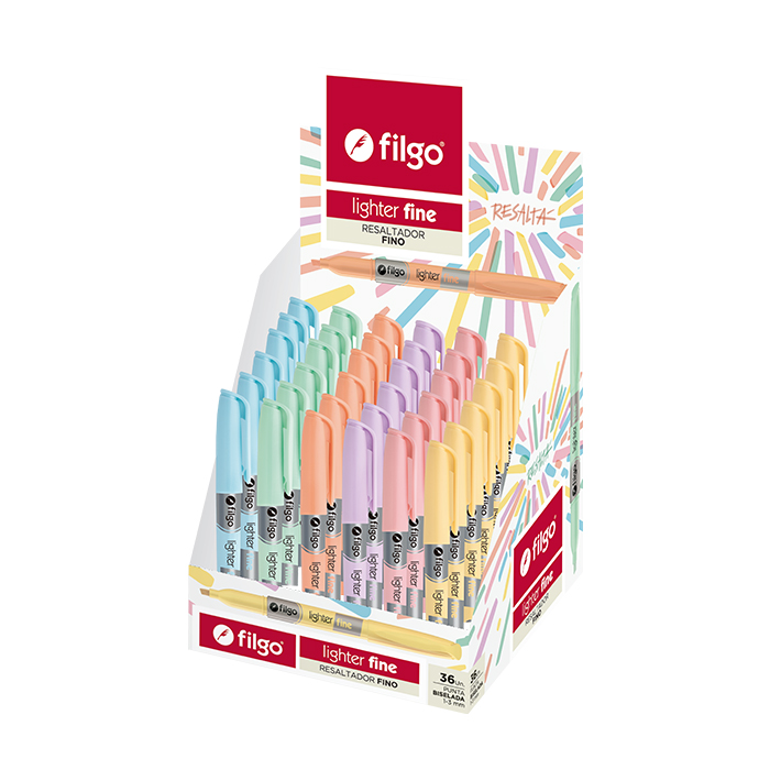 RESALTADOR FILGO FINO X36 PASTEL