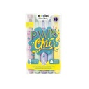 RESALTADOR MOOVING PWR CHIC PUNTA BISELADA X 5 COLORES