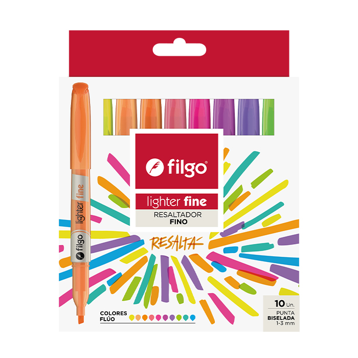 RESALTADOR FILGO FINO X10 FLUO