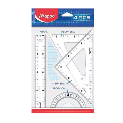 SET GEOMETRIA MAPED  START 20CM 4 PIEZAS