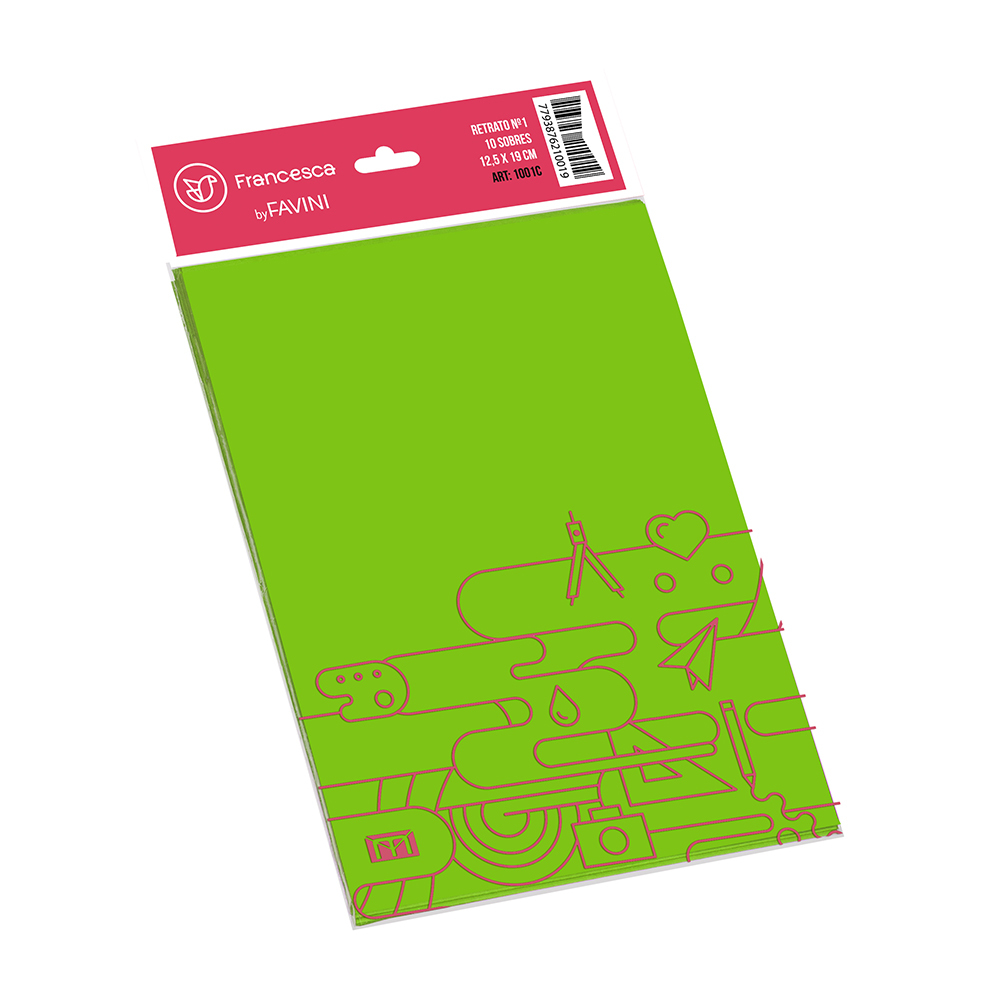 SOBRE MEDORO 1001 VERDE 125X190 X10