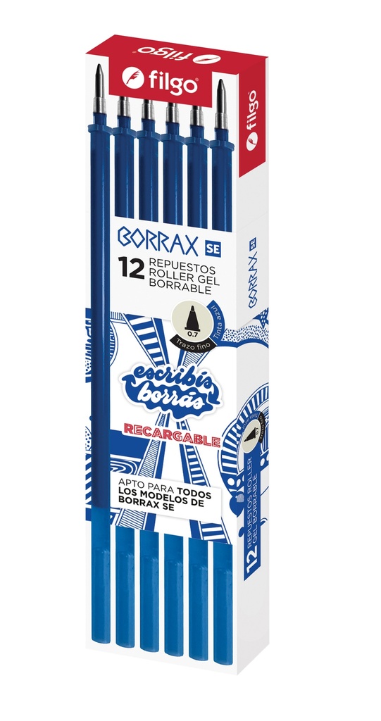 REPUESTO FILGO BORRAX SE 0.7 X 12 AZUL