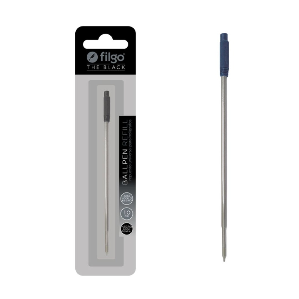 REPUESTO FILGO PARA BOLIGRAFO DE GIRO NEGRO 1.0
