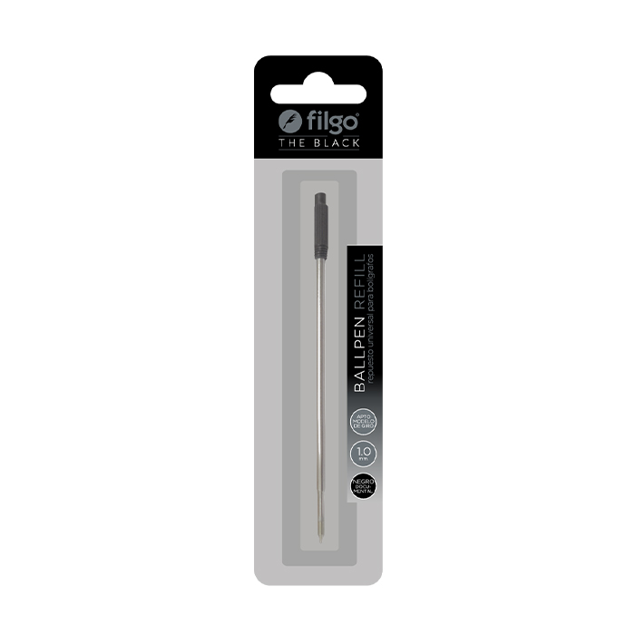 REPUESTO FILGO PARA BOLIGRAFO DE GIRO TRAZO MEDIO 1.0mm X1 NEGRO