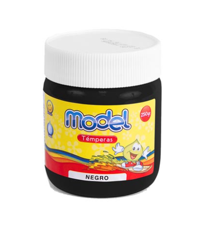 TEMPERA MODEL POTE 250G NEGRO LIQUIDACION