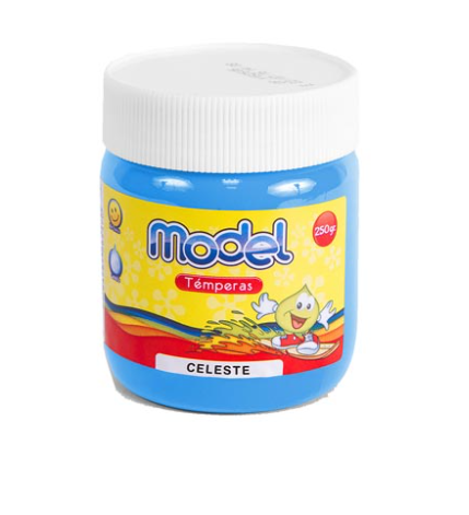 TEMPERA MODEL POTE 250G CELESTE LIQUIDACION
