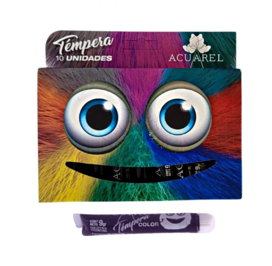 TEMPERA ACUAREL X10 VIOLETA 9G LIQUIDACION