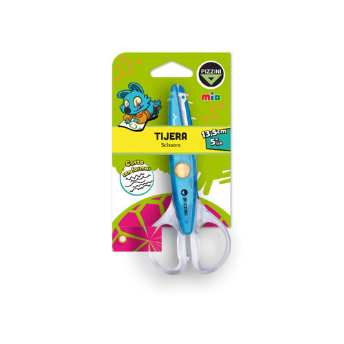TIJERA PIZZINI CON FORMAS 14CM PS80C