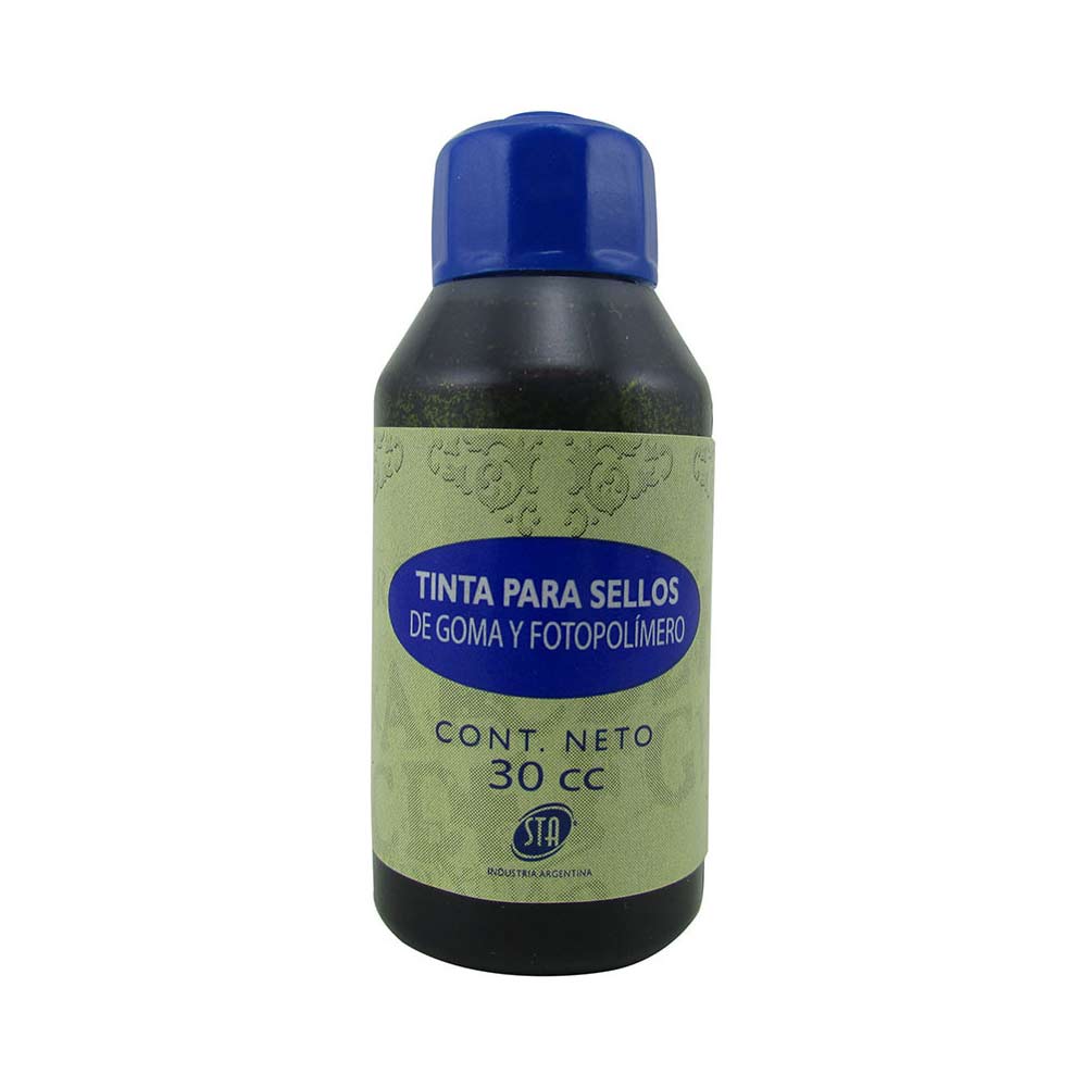TINTA STA PARA SELLOS DE GOMA 30CC NEGRO