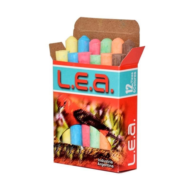 TIZA ALBORADA X12 LEA COLOR