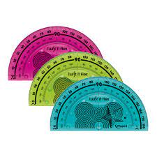 TRANSPORTADOR MAPED 180° 10CM TWIST´N FLEX